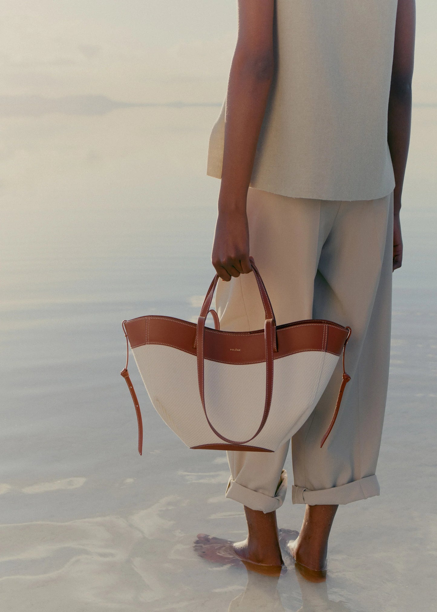 POLÈNE | Cyme Mini | COGNAC CANVAS