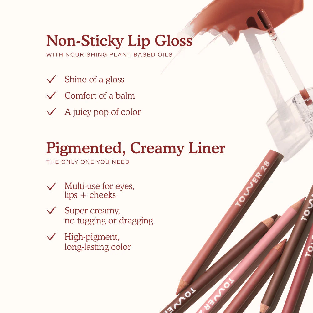 Tower28 Original | Line + Shine Lip Duo