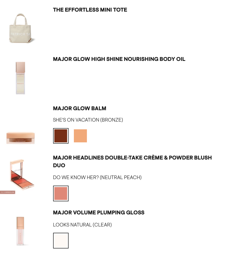 PATRICK TA | Vacation Glow Set
