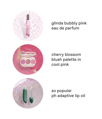 REM BEAUTY X WICKED FOR GOOD YOU'VE BEEN GLINDA-FIED! (FRAGRANCE & MAKEUP SET)