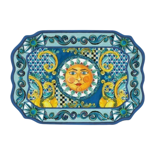Baci Milano | Sicily Tray 47 cm X 33 cm, Blue