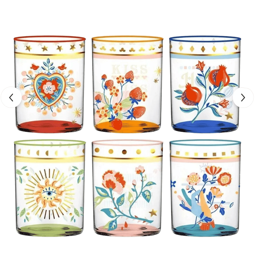 Baci Milano | Mamma Mia Set of 6 Glasses Glass 370 ml