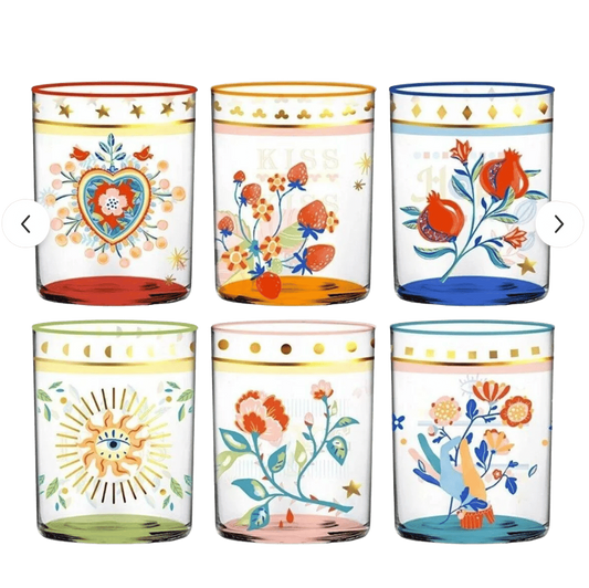 Baci Milano | Mamma Mia Set of 6 Glasses Glass 370 ml