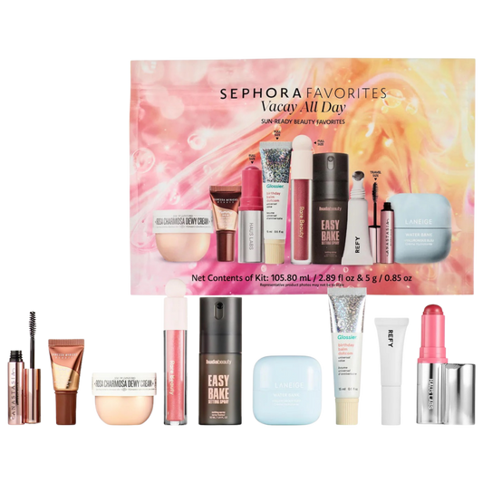 Sephora Favorites - Vacay All Day Makeup and Skincare Value Set
