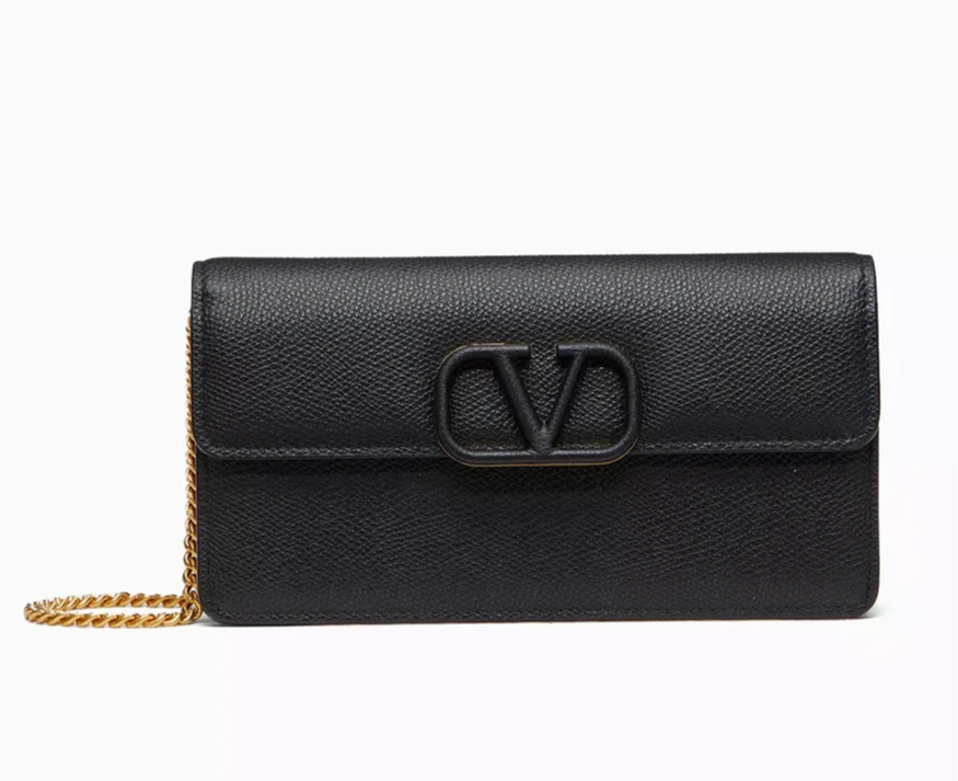 VALENTINO GARAVANI | VSLING East/West Wallet in Grainy Calfskin