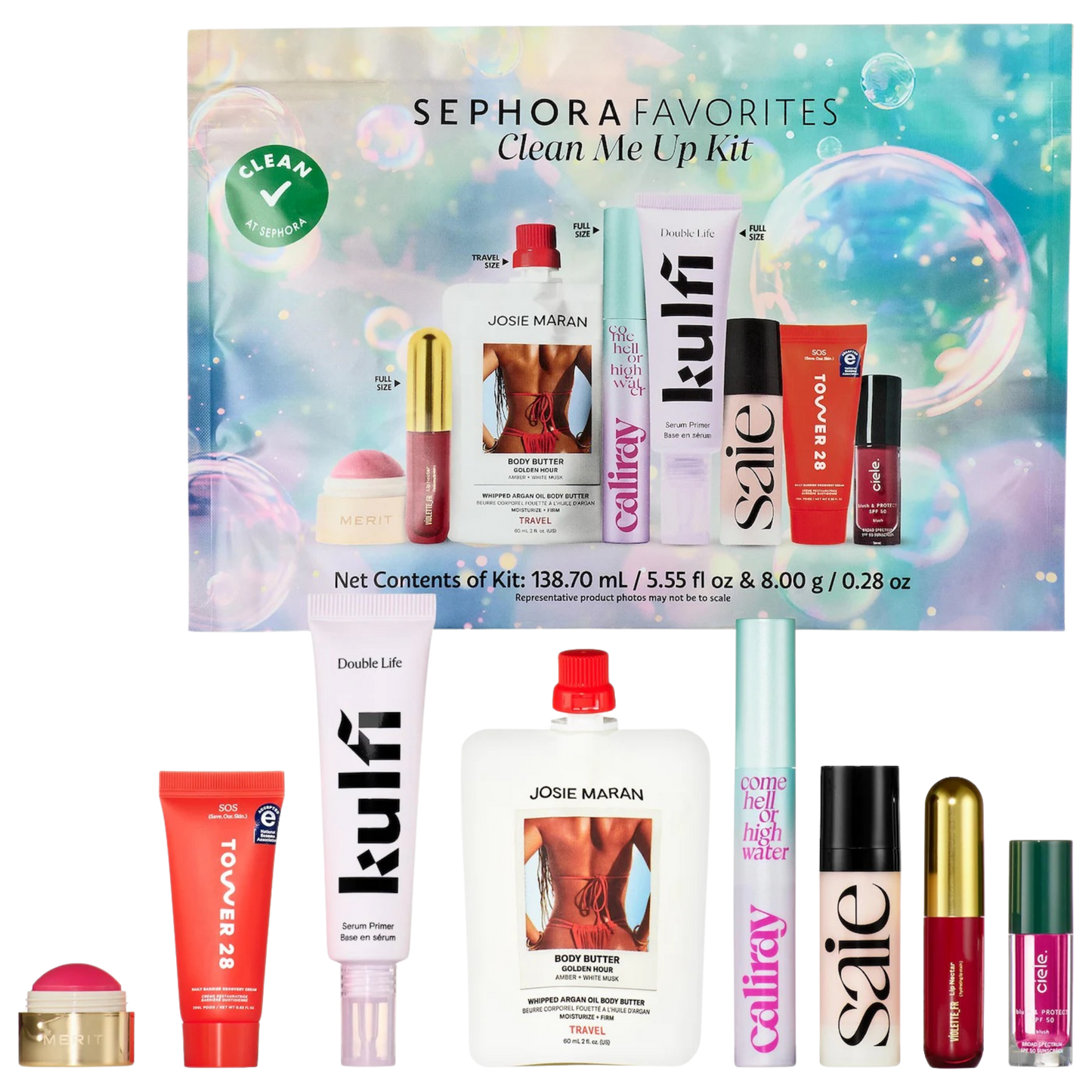 SEPHORA FAVORITES - CLEAN ME UP KIT MAKEUP VALUE SET