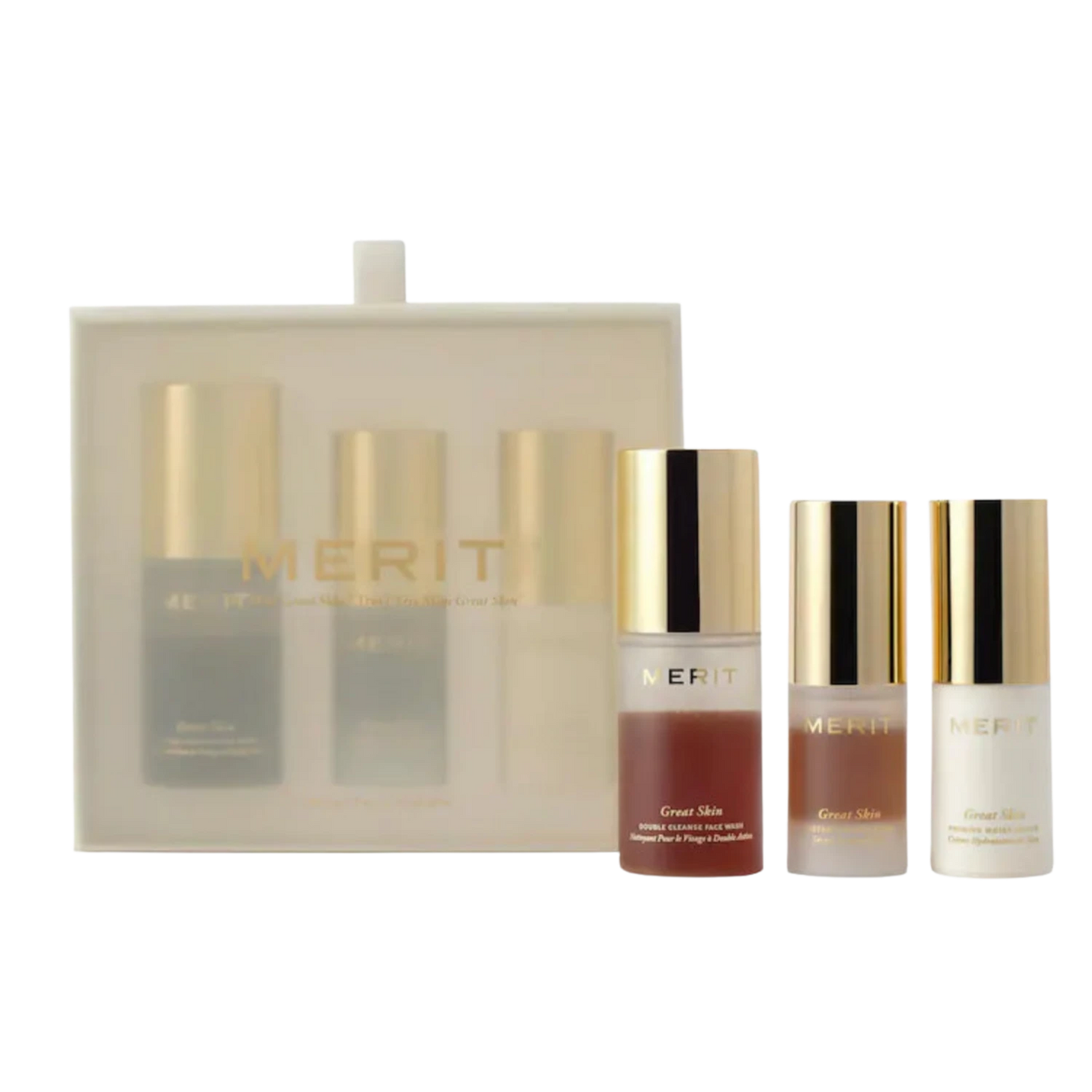 MERIT MINI GREAT SKIN SKINCARE ESSENTIALS GIFT SET