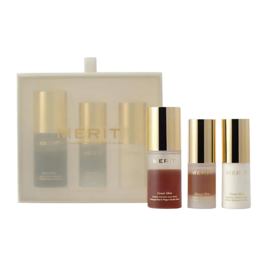 MERIT MINI GREAT SKIN SKINCARE ESSENTIALS GIFT SET