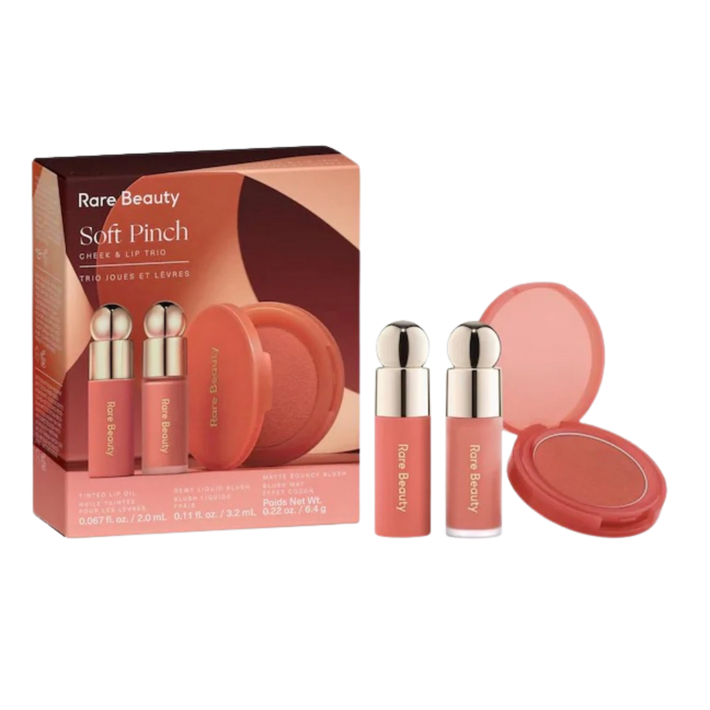 Rare Beauty - Lip and Cheek Trio Makeup Gift Set