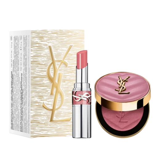 YSL ICONIC PINK MAKE ME BLUSH & LOVESHINE LIP OIL STICK SET