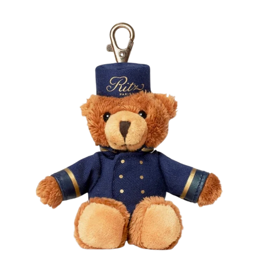 Teddy bear bellboy key ring