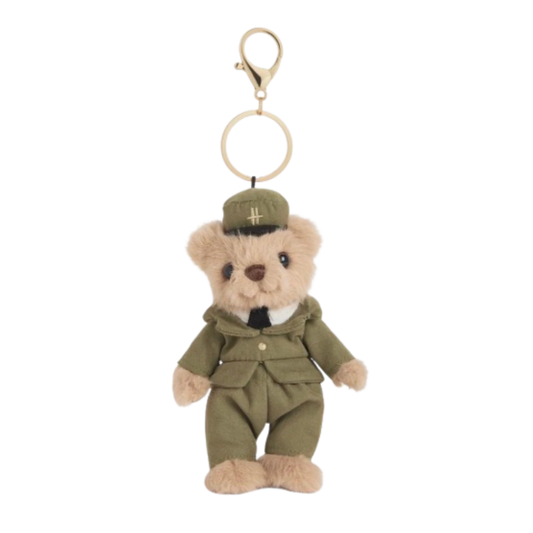 HARRODS Green Man Bear Keyring