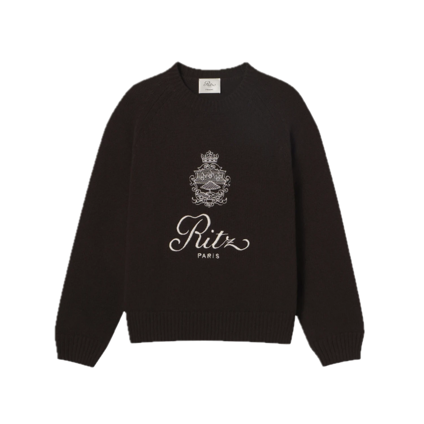 Unisex cashmere raglan sweater - navy - Ritz Paris x FRAME (3 colors available)