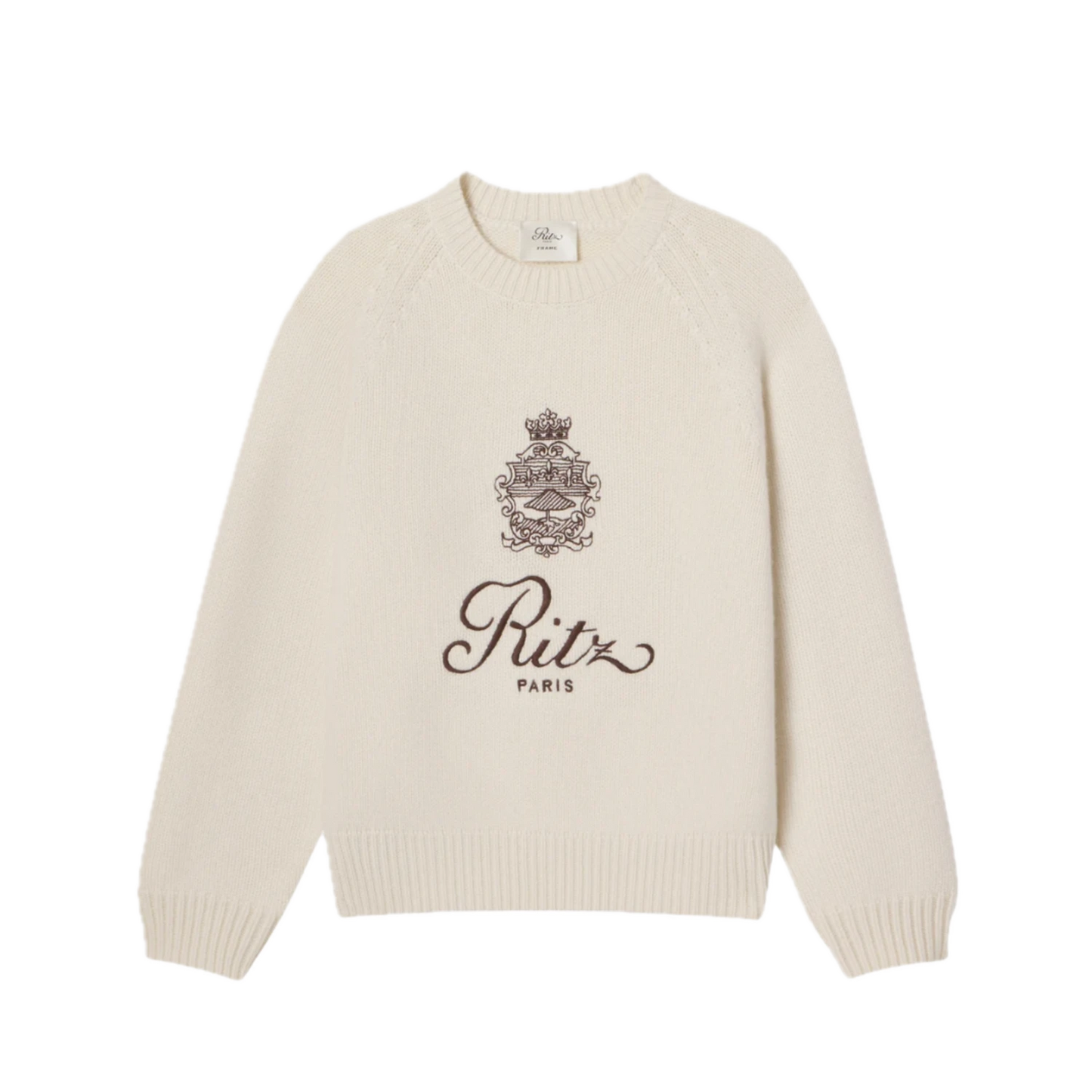 Unisex cashmere raglan sweater - navy - Ritz Paris x FRAME (3 colors available)