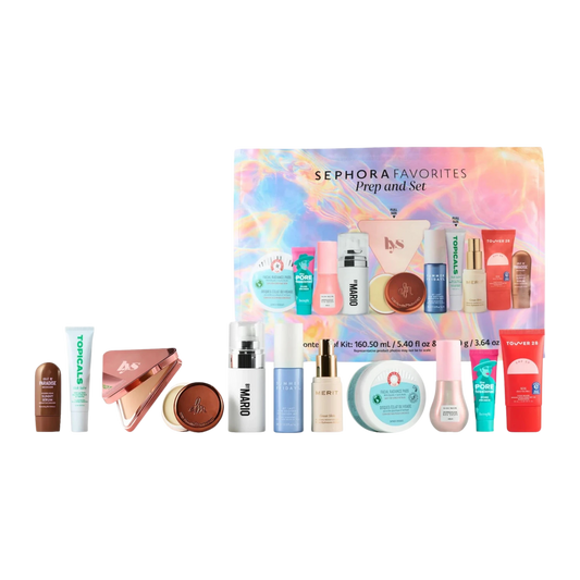 SEPHORA FAVORITES PREP & SET MAKEUP AND SKINCARE VALUE SET (REAL VALUE: AED 825)