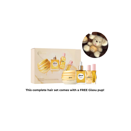 GISOU GLOW ALL THE WAY SET + FREE HONEY PUP