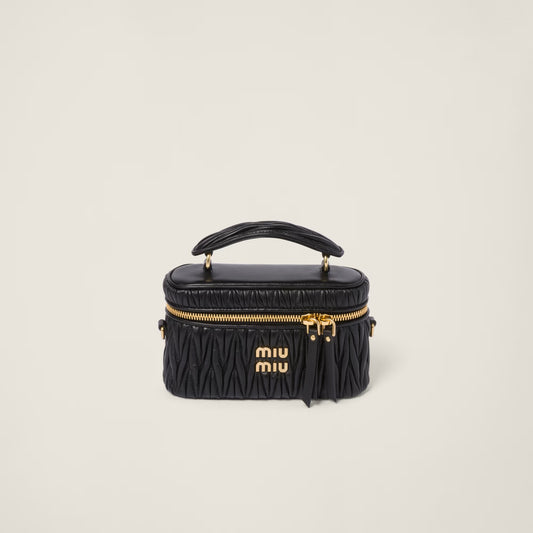 Mui Mui | Matelassé nappa leather shoulder bag