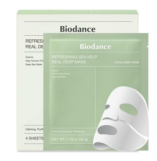 Biodance | Refreshing Sea kelp Real Deep Mask, 4 Sheets