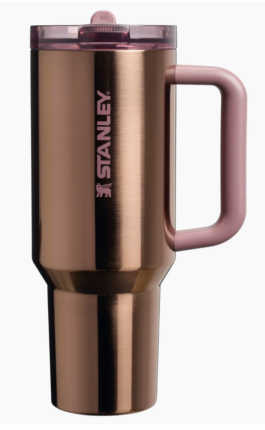 STANLEY 1913 | QUENCHER® PROTOUR FLIP STRAW TUMBLER - Polished Rose Gold - 1.18L