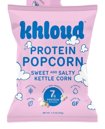 KHLOUD PROTEIN SNACK SIZE POPCORN (SWEET & SALTY KETTLE CORN)