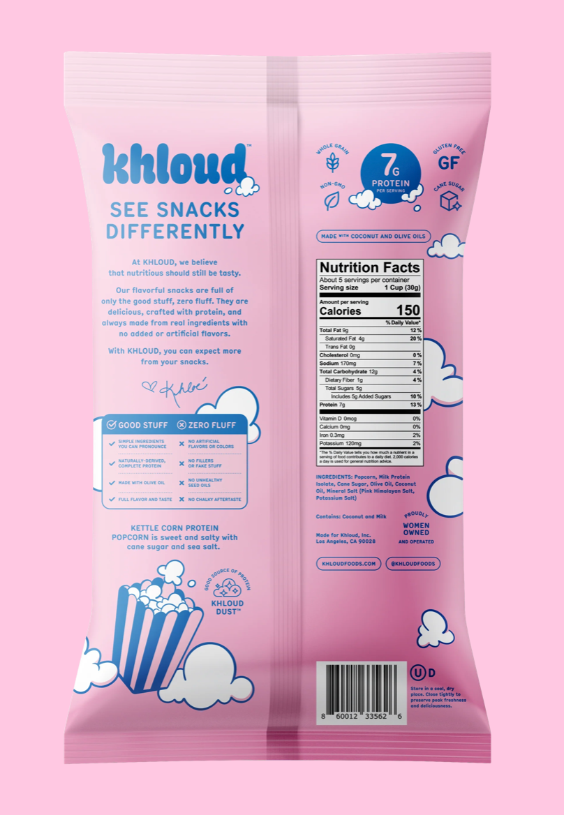 Khloud Original | SWEET AND SALTY KETTLE CORN PROTEIN POPCORN (Pack of 4)
