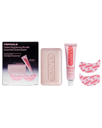 TOPICALS FADED BRIGHTENING BUNDLE FOR DISCOLORATION ON FACE & BODY (UNSCENTED)