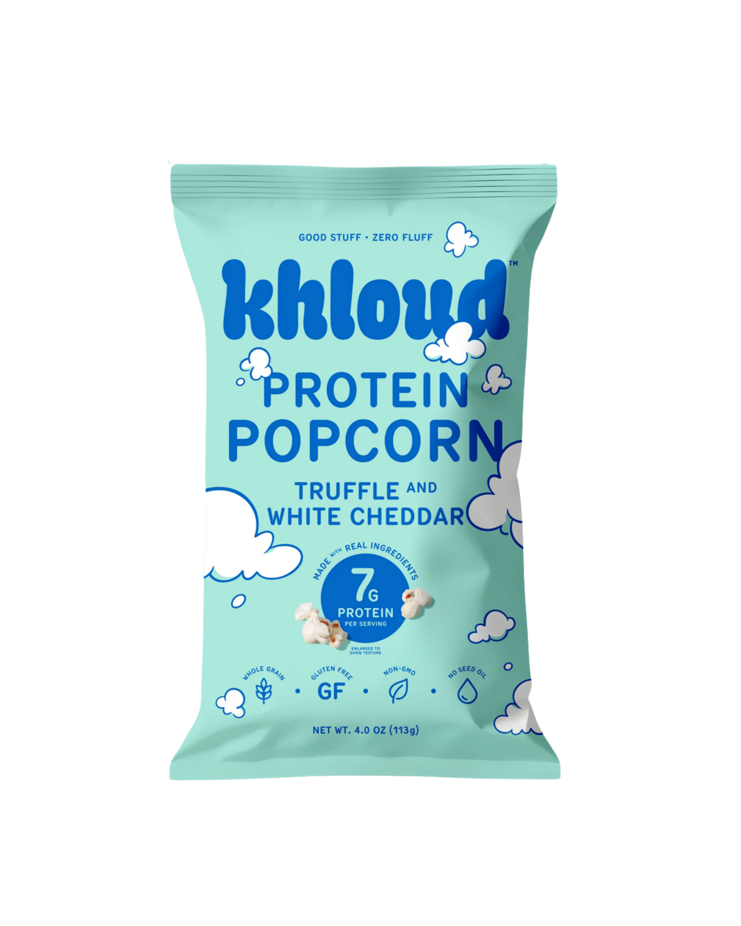 KHLOUD PROTEIN POPCORN (TRUFFLE AND WHITE CHEDDAR)