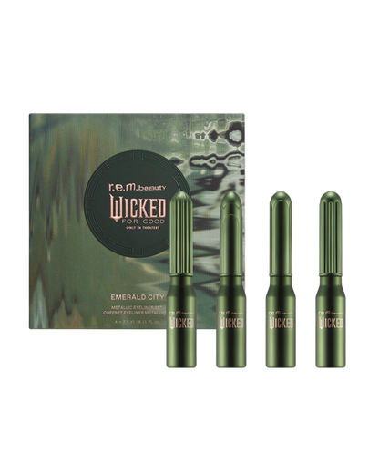 REM BEAUTY X WICKED FOR GOOD EMERALD CITY METALLIC EYELINER SET