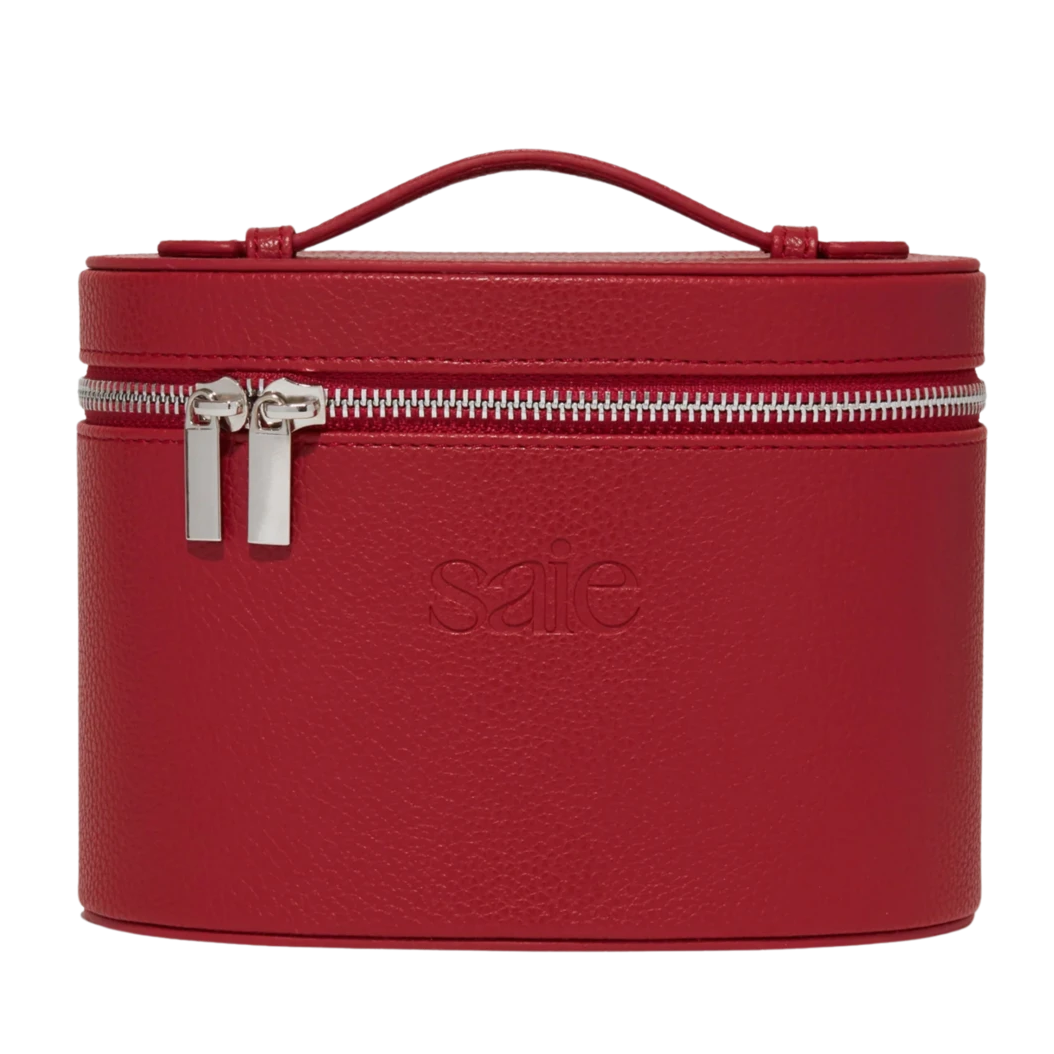 SAIE BEAUTY MINI VANITY CASE (CHERRY RED)