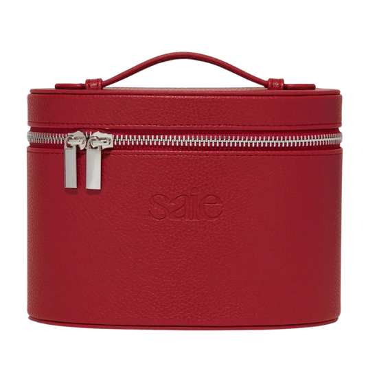 Vanity Case - The Mini (The Mini: 7” L x 5.25” H x 4.75” W in Cherry Red)