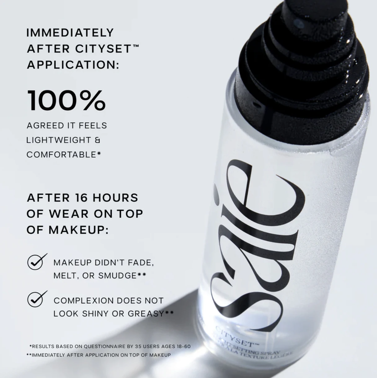 SAIE BEAUTY CITYSET™ LIGHTWEIGHT SETTING SPRAY (Full Size - 95mL)