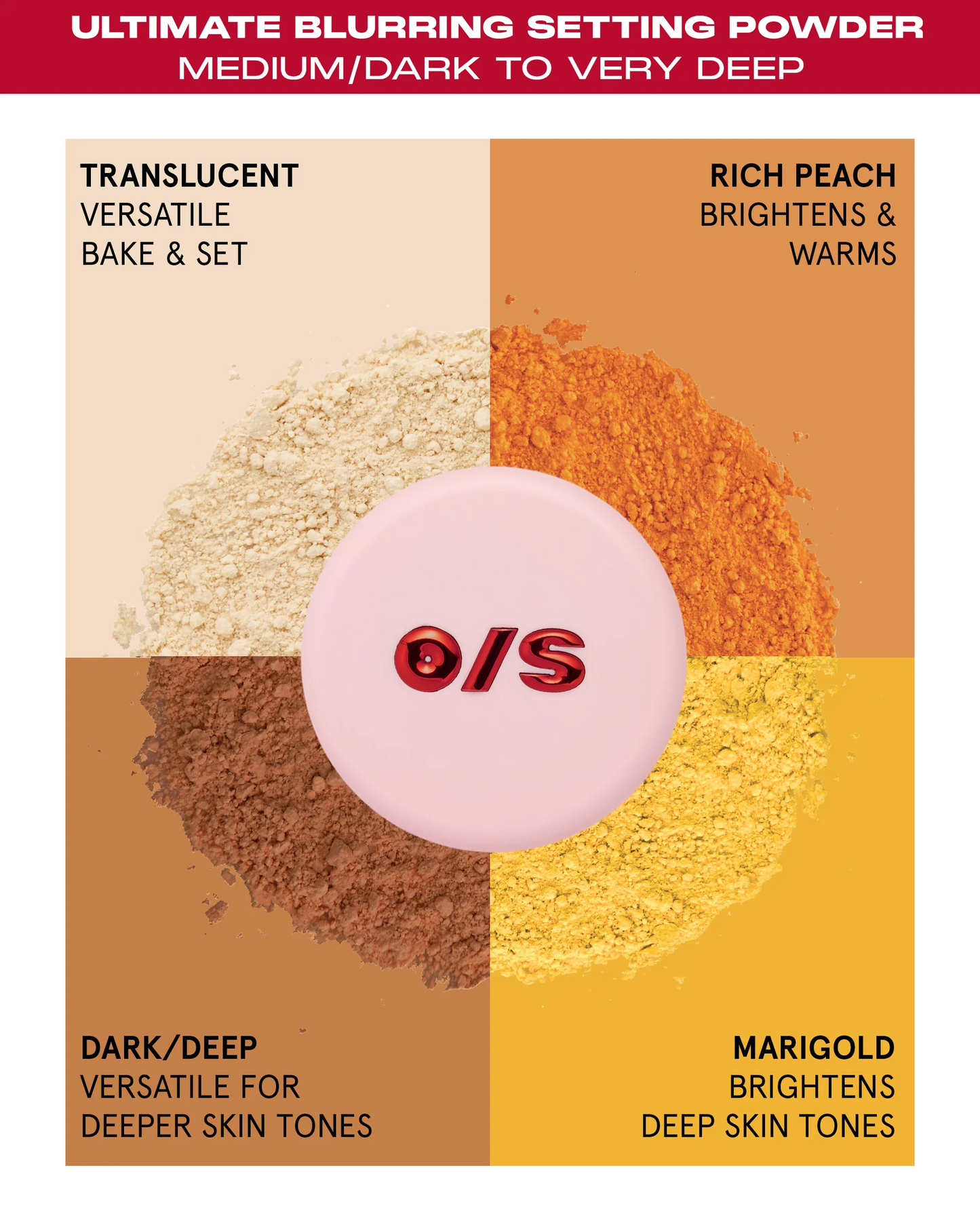 ULTIMATE BLURRING SETTING POWDER FULL-SIZED (Rich Peach)