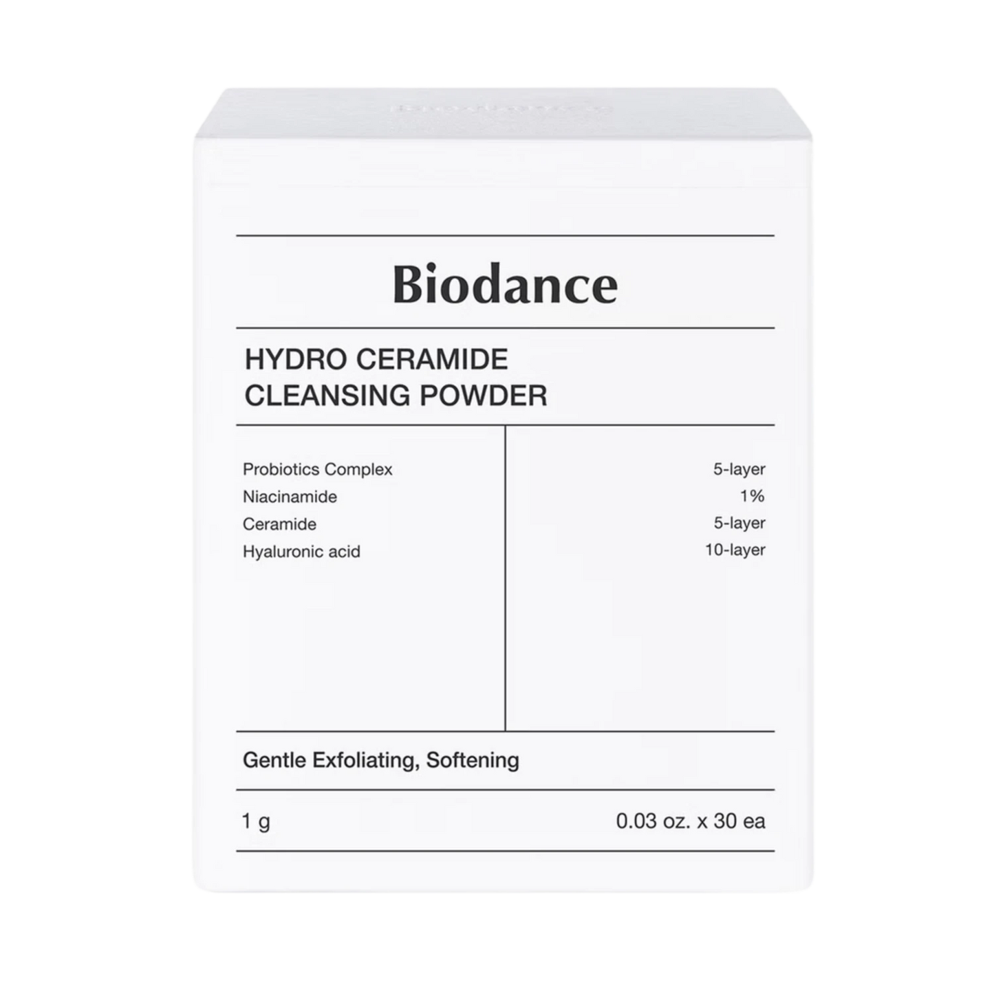 Hydro Ceramide Cleansing Powder, 30 Packs