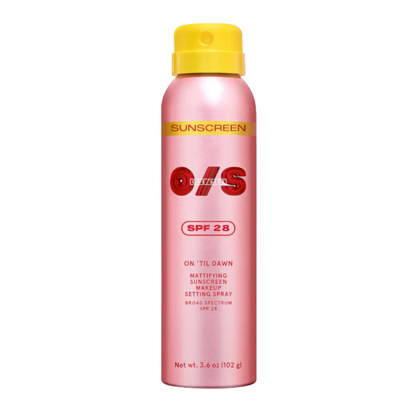 ONE SIZE ON ‘TIL DAWN MATTIFYING SUNSCREEN MAKEUP SETTING SPRAY SPF 28 (FULL SIZE - 142 mL)