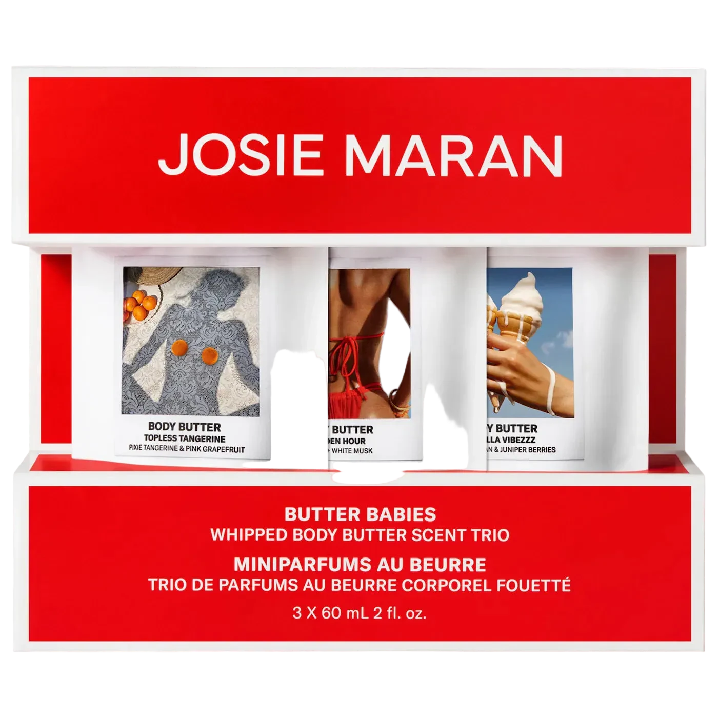 JOSIE MARAN BUTTER BABIES 3-PIECE BODY BUTTER MINIS KIT