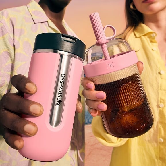 NESPRESSO TRAVEL TUMBLER (BUBBLE GUM)